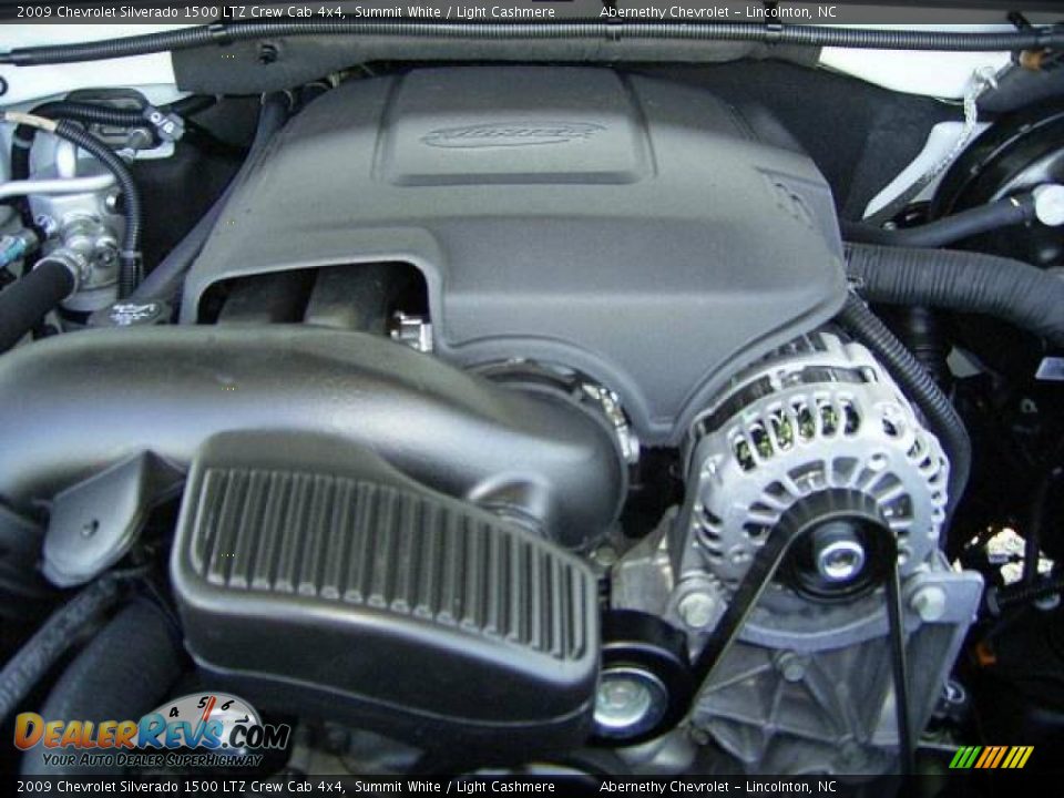 2009 Chevrolet Silverado 1500 LTZ Crew Cab 4x4 Summit White / Light Cashmere Photo #20