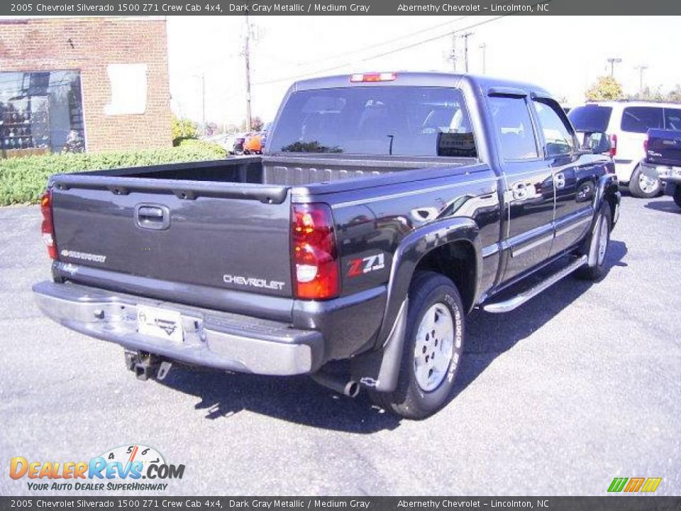 2005 Chevrolet Silverado 1500 Z71 Crew Cab 4x4 Dark Gray Metallic / Medium Gray Photo #5