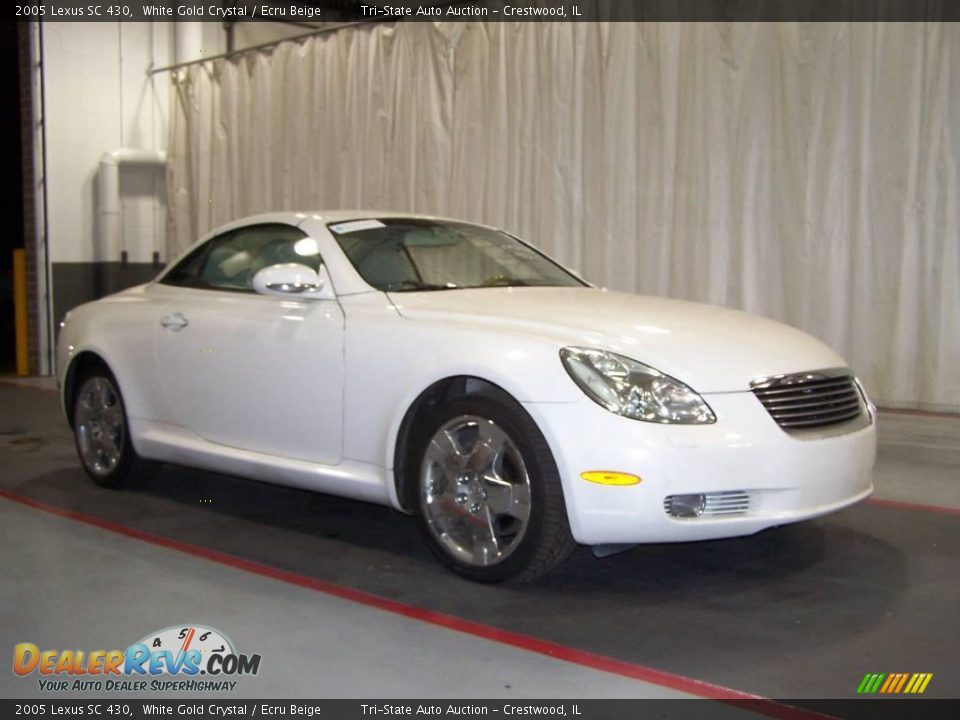 2005 Lexus SC 430 White Gold Crystal / Ecru Beige Photo #1