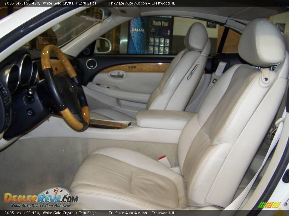2005 Lexus SC 430 White Gold Crystal / Ecru Beige Photo #4