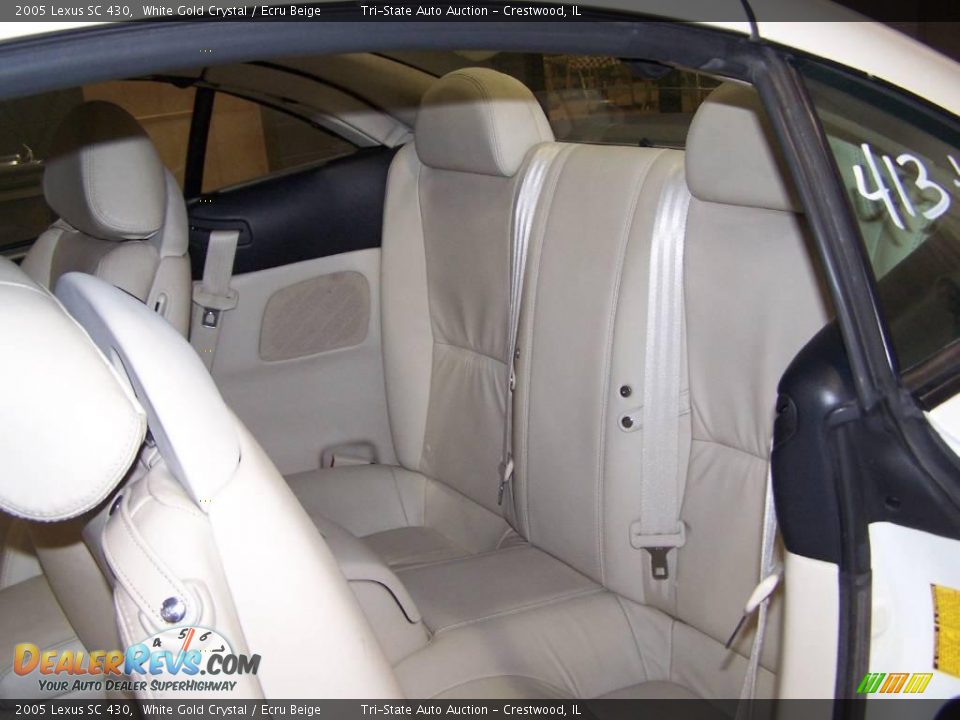 2005 Lexus SC 430 White Gold Crystal / Ecru Beige Photo #6