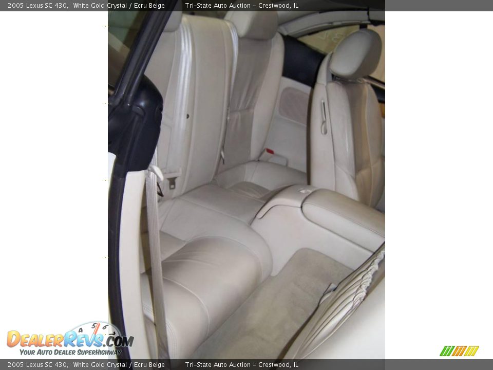 2005 Lexus SC 430 White Gold Crystal / Ecru Beige Photo #9