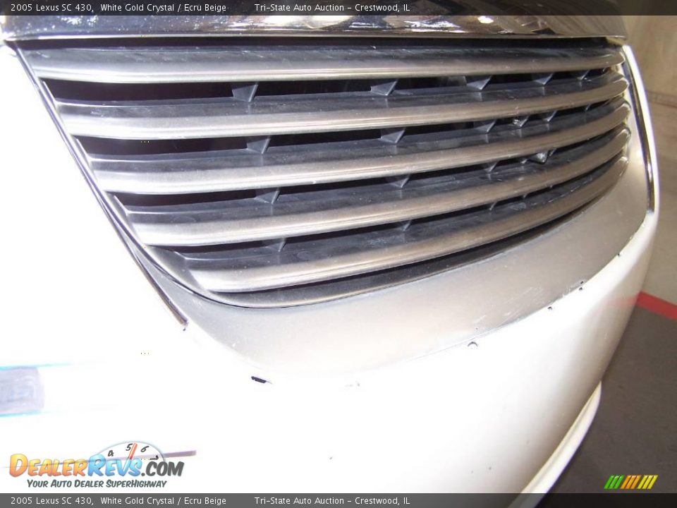 2005 Lexus SC 430 White Gold Crystal / Ecru Beige Photo #14