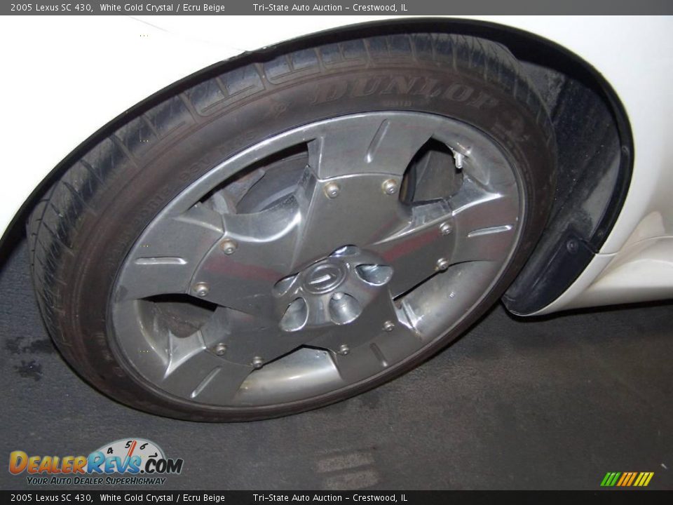 2005 Lexus SC 430 White Gold Crystal / Ecru Beige Photo #21