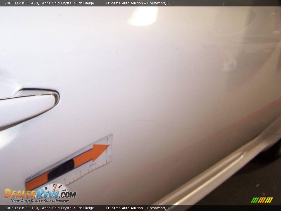 2005 Lexus SC 430 White Gold Crystal / Ecru Beige Photo #23