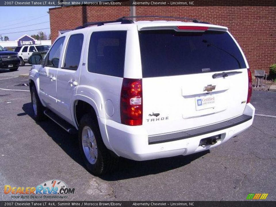 2007 Chevrolet Tahoe LT 4x4 Summit White / Morocco Brown/Ebony Photo #2