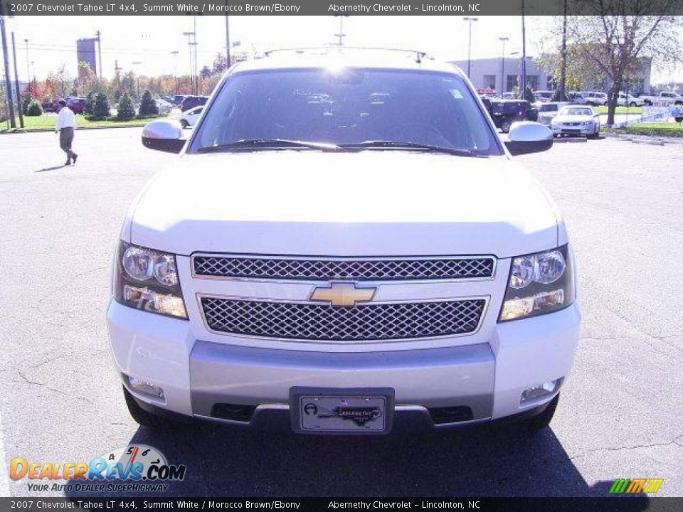 2007 Chevrolet Tahoe LT 4x4 Summit White / Morocco Brown/Ebony Photo #6