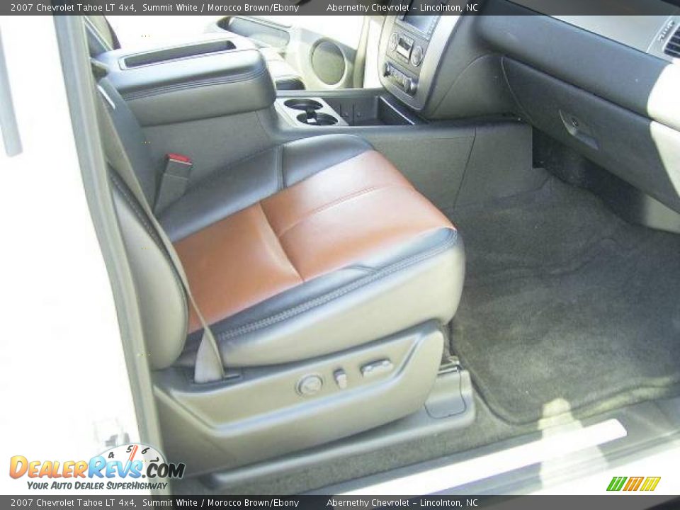 2007 Chevrolet Tahoe LT 4x4 Summit White / Morocco Brown/Ebony Photo #14