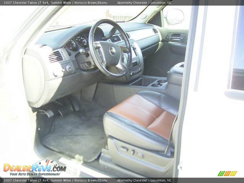 2007 Chevrolet Tahoe LT 4x4 Summit White / Morocco Brown/Ebony Photo #25