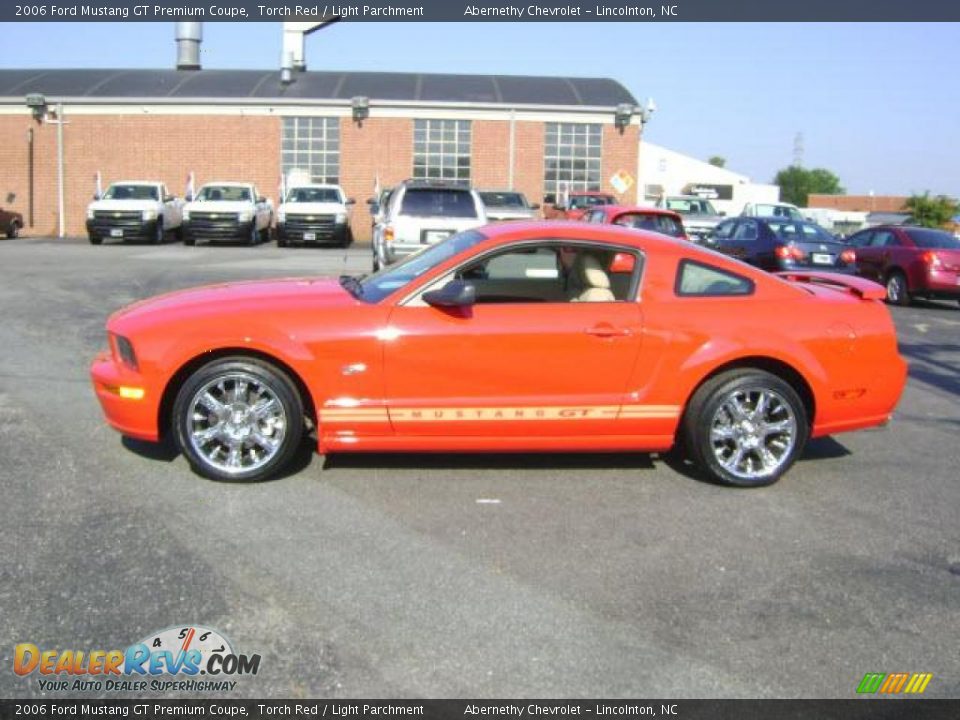 2006 Ford Mustang GT Premium Coupe Torch Red / Light Parchment Photo #3
