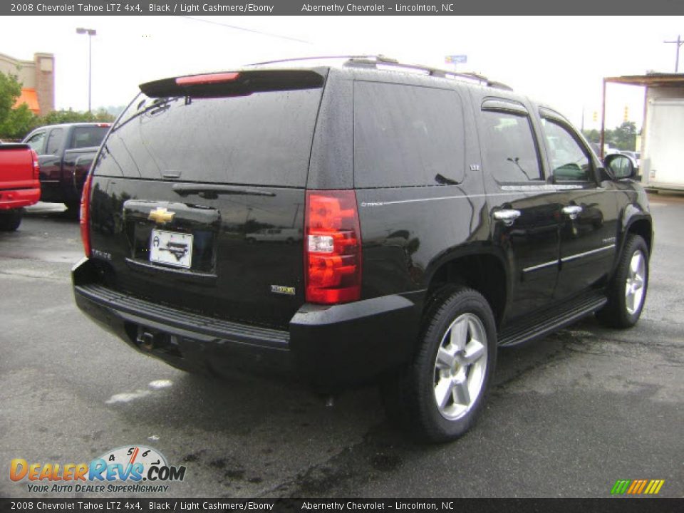 2008 Chevrolet Tahoe LTZ 4x4 Black / Light Cashmere/Ebony Photo #2