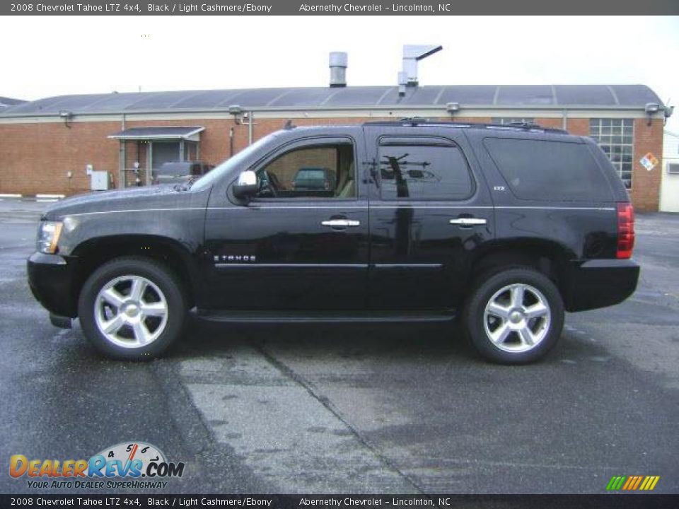 2008 Chevrolet Tahoe LTZ 4x4 Black / Light Cashmere/Ebony Photo #3