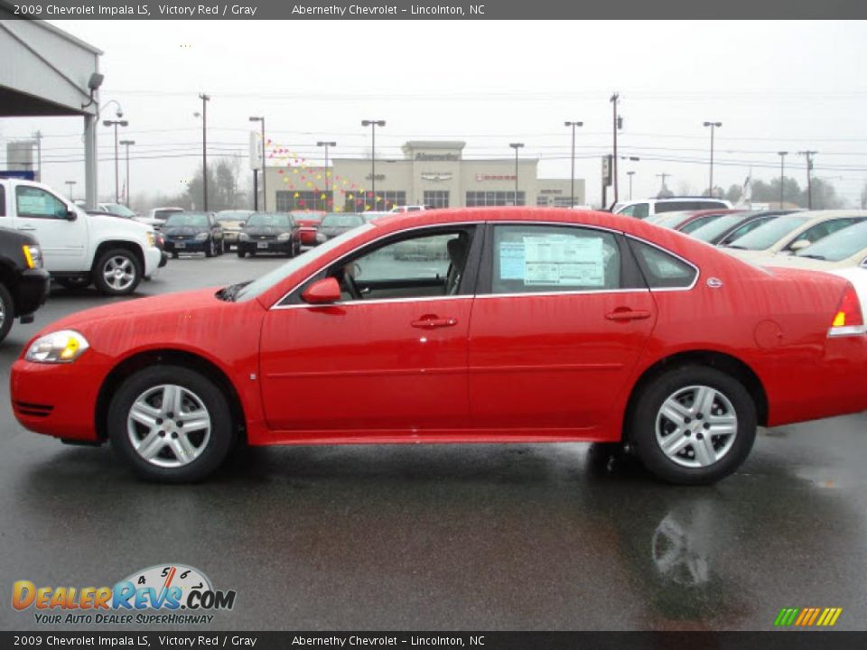 2009 Chevrolet Impala LS Victory Red / Gray Photo #3