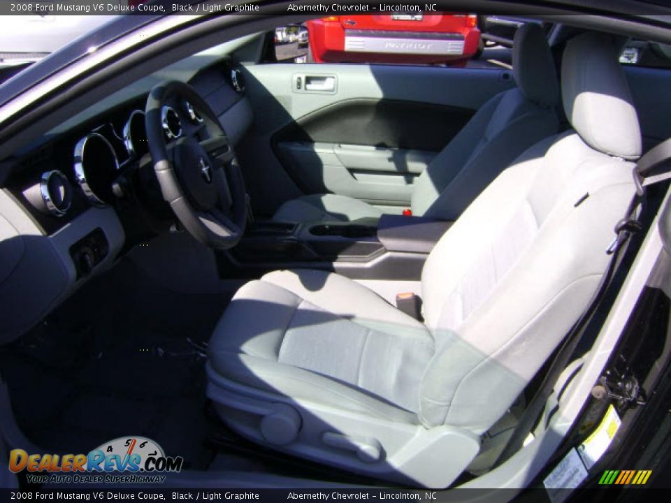 2008 Ford Mustang V6 Deluxe Coupe Black / Light Graphite Photo #4