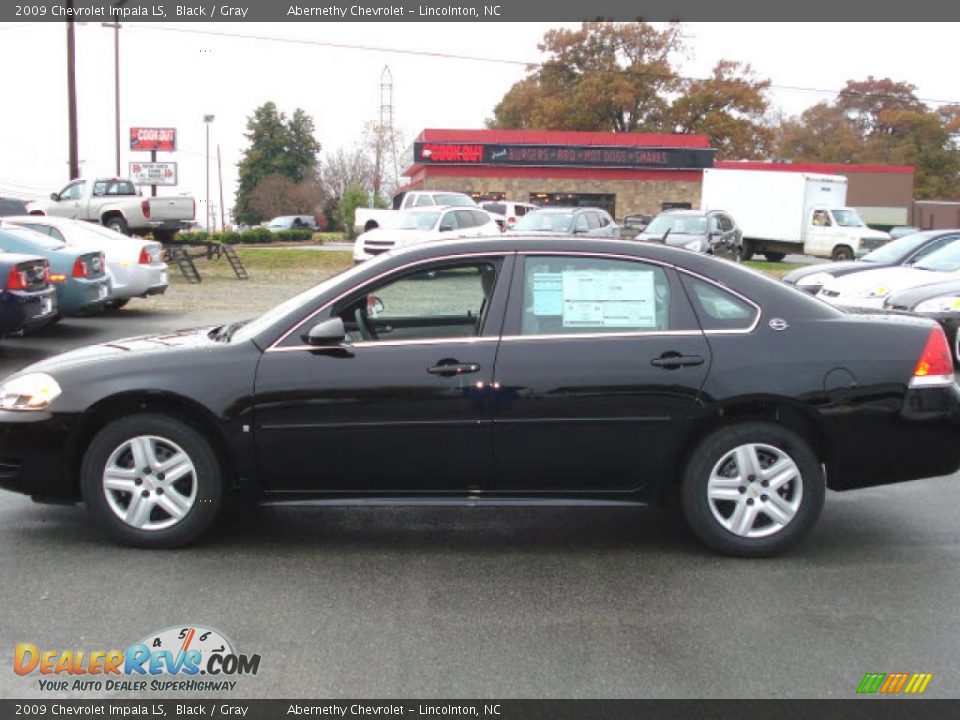 2009 Chevrolet Impala LS Black / Gray Photo #3