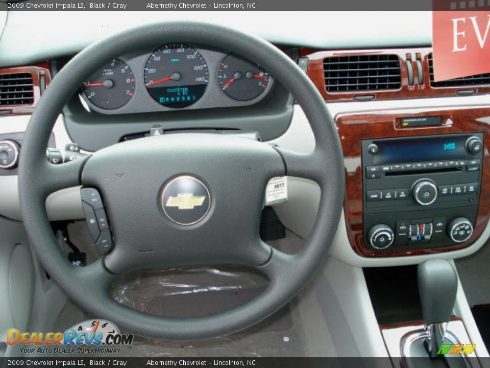 2009 Chevrolet Impala LS Black / Gray Photo #6