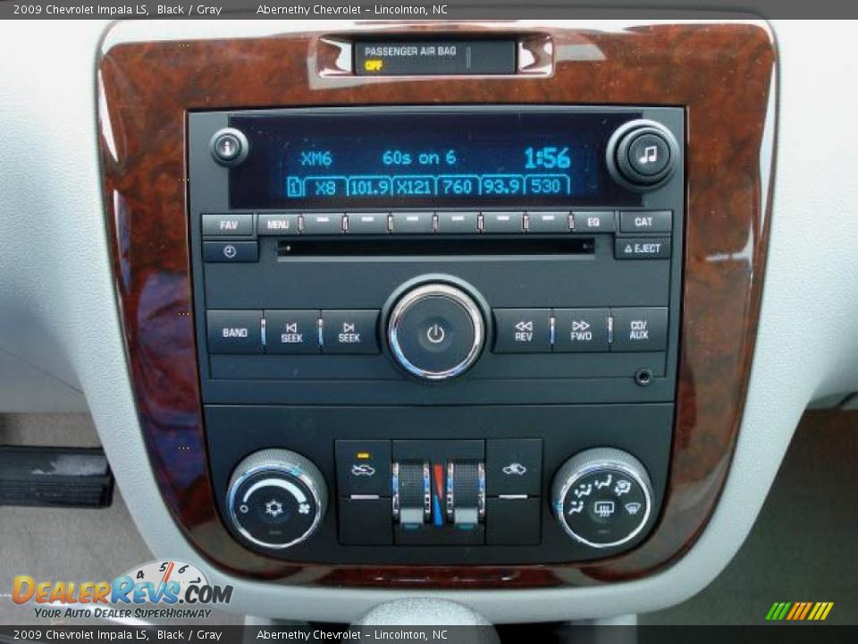 2009 Chevrolet Impala LS Black / Gray Photo #7