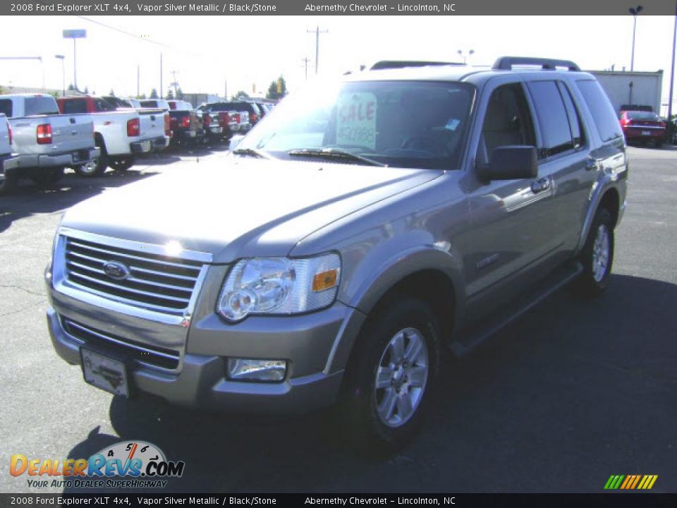 2008 Ford Explorer XLT 4x4 Vapor Silver Metallic / Black/Stone Photo #1