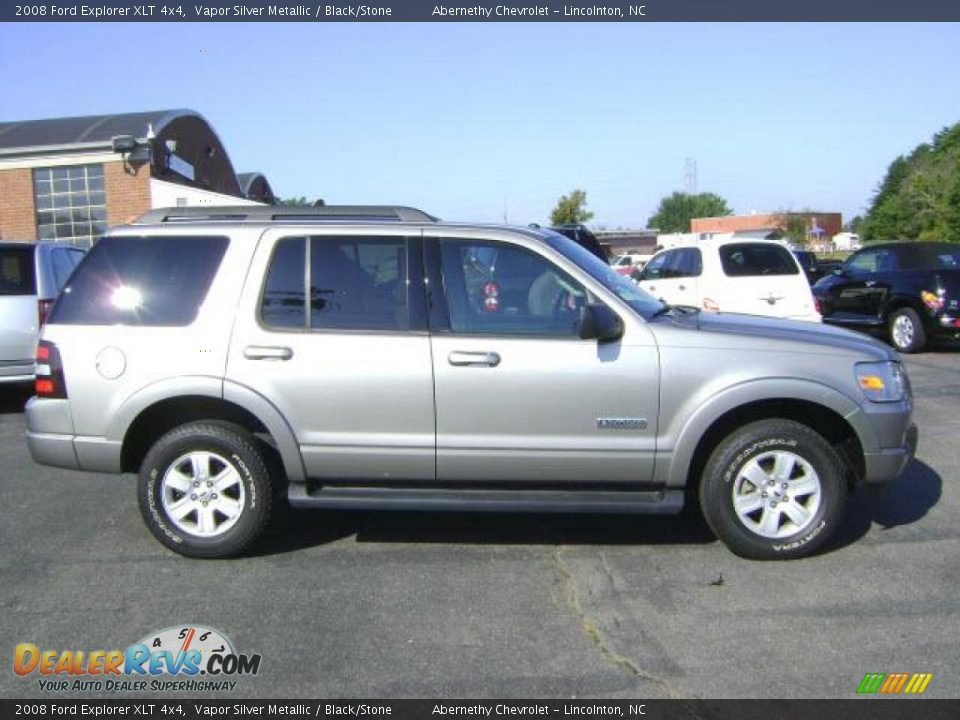 2008 Ford Explorer XLT 4x4 Vapor Silver Metallic / Black/Stone Photo #3