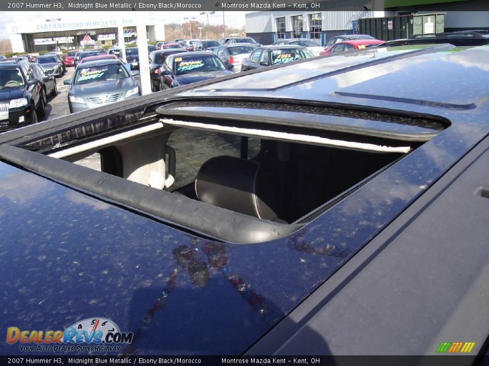 2007 Hummer H3 Midnight Blue Metallic / Ebony Black/Morocco Photo #10
