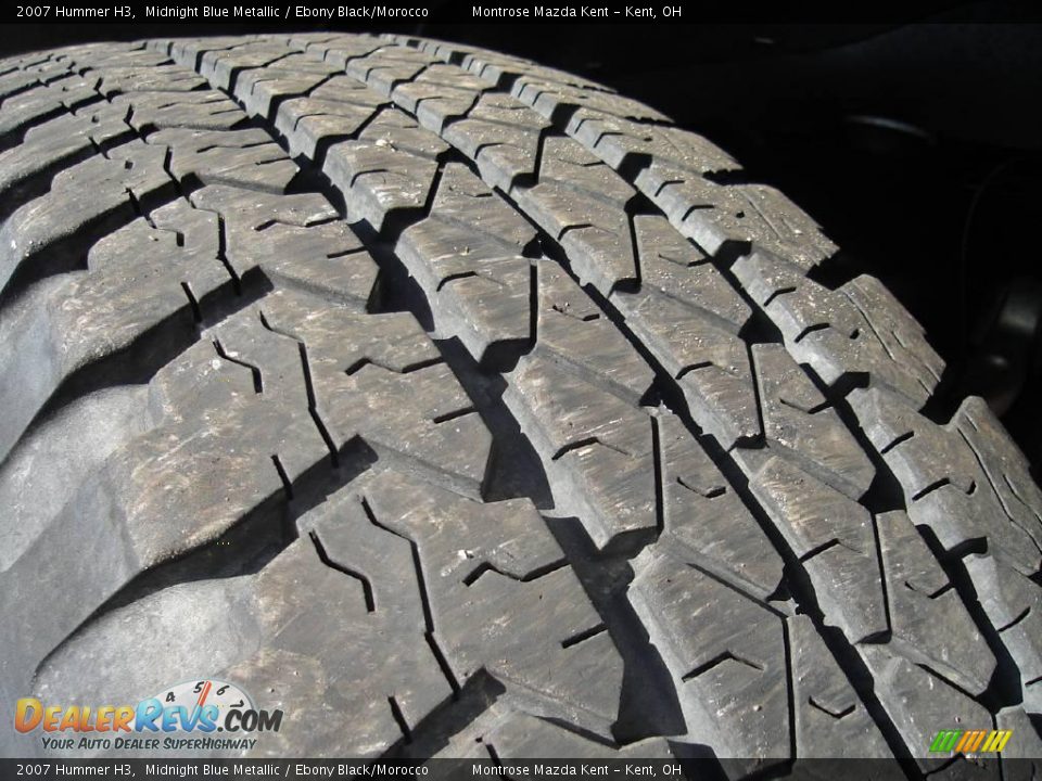 2007 Hummer H3 Midnight Blue Metallic / Ebony Black/Morocco Photo #12
