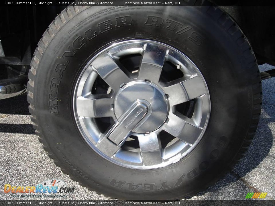 2007 Hummer H3 Midnight Blue Metallic / Ebony Black/Morocco Photo #13