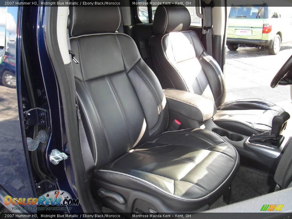 2007 Hummer H3 Midnight Blue Metallic / Ebony Black/Morocco Photo #15