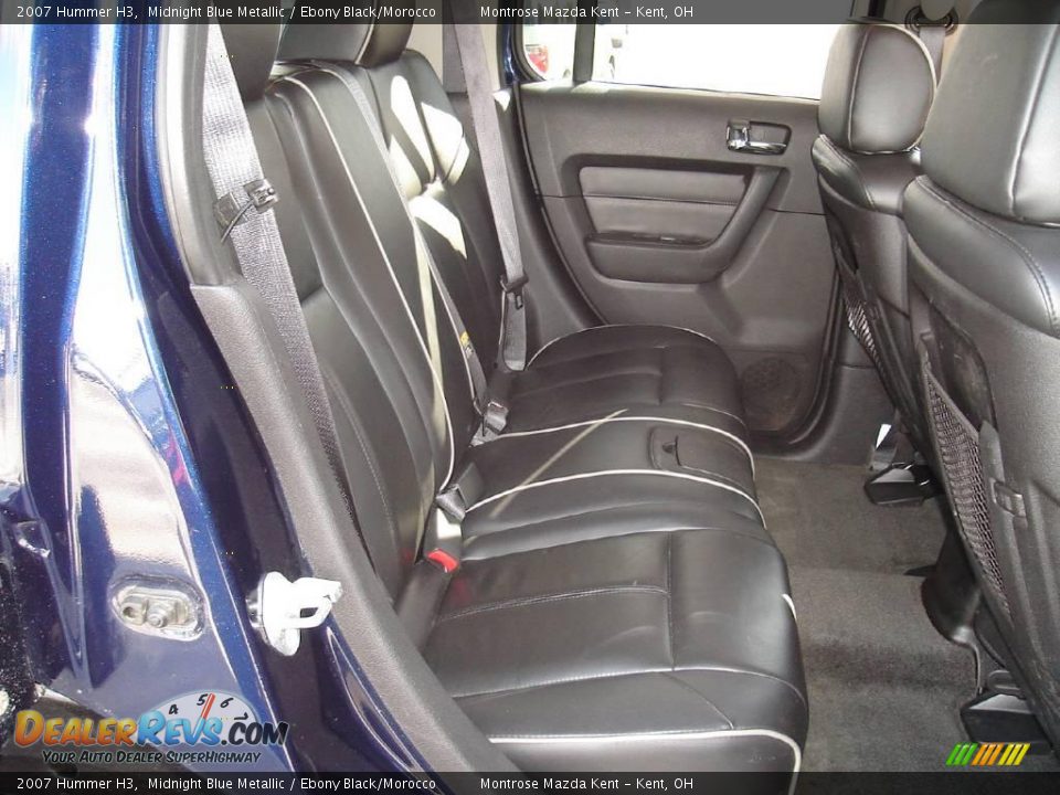 2007 Hummer H3 Midnight Blue Metallic / Ebony Black/Morocco Photo #16