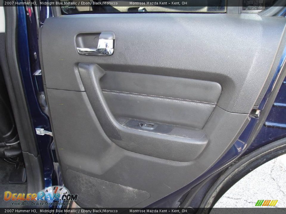 2007 Hummer H3 Midnight Blue Metallic / Ebony Black/Morocco Photo #20
