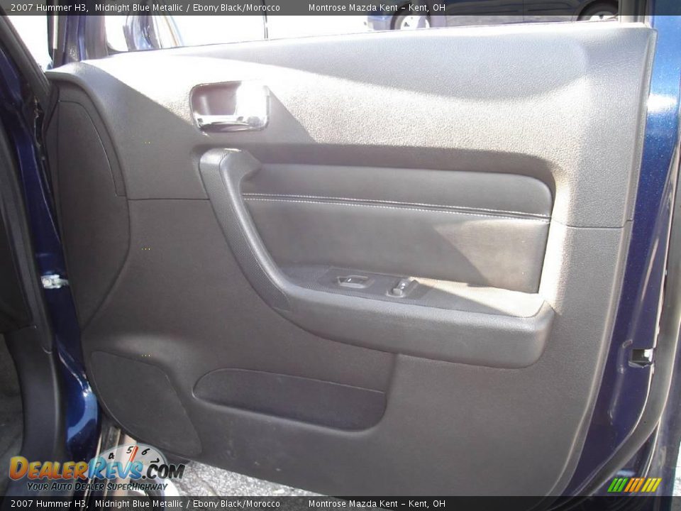 2007 Hummer H3 Midnight Blue Metallic / Ebony Black/Morocco Photo #21