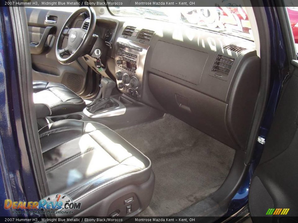 2007 Hummer H3 Midnight Blue Metallic / Ebony Black/Morocco Photo #22