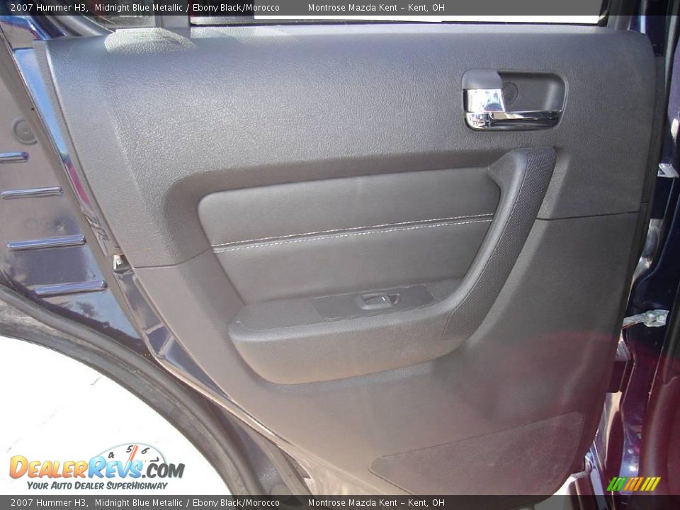 2007 Hummer H3 Midnight Blue Metallic / Ebony Black/Morocco Photo #23