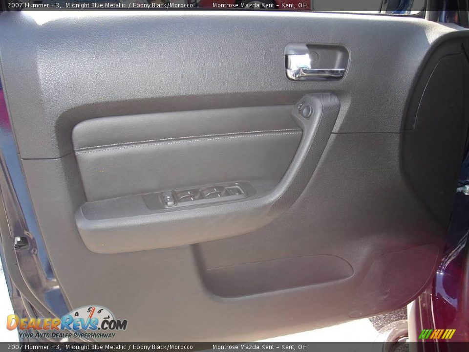 2007 Hummer H3 Midnight Blue Metallic / Ebony Black/Morocco Photo #24