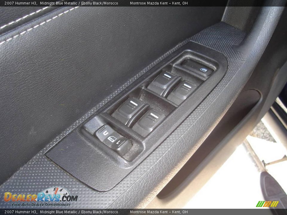 2007 Hummer H3 Midnight Blue Metallic / Ebony Black/Morocco Photo #25