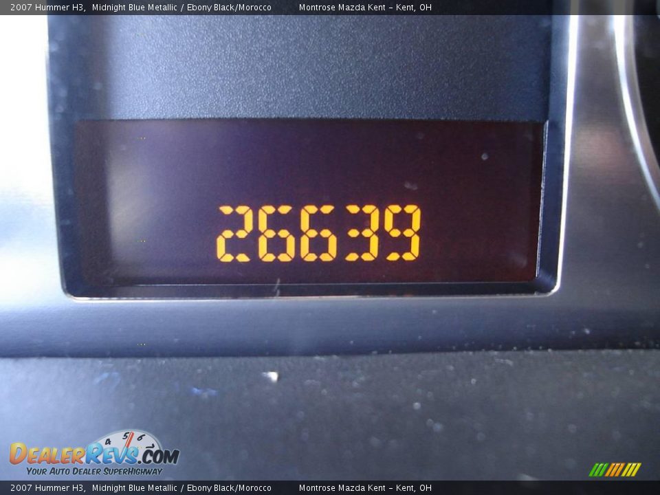 2007 Hummer H3 Midnight Blue Metallic / Ebony Black/Morocco Photo #27