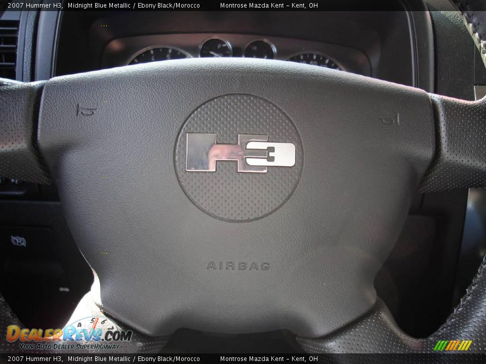 2007 Hummer H3 Midnight Blue Metallic / Ebony Black/Morocco Photo #29