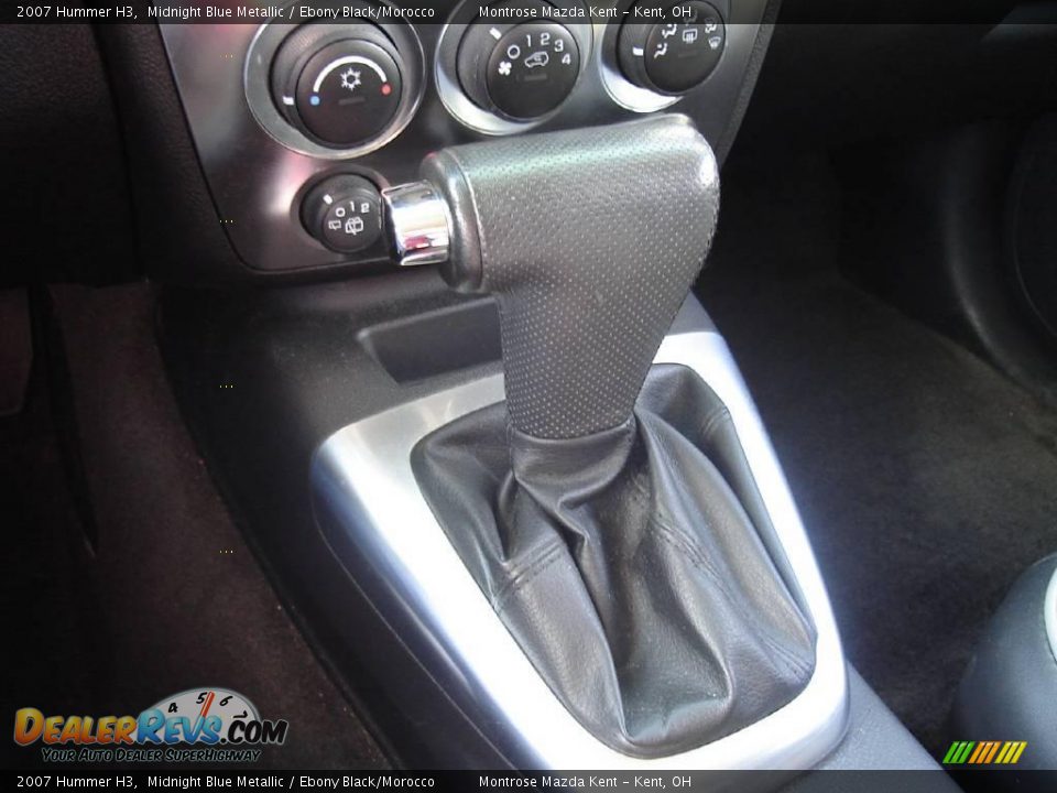 2007 Hummer H3 Midnight Blue Metallic / Ebony Black/Morocco Photo #31