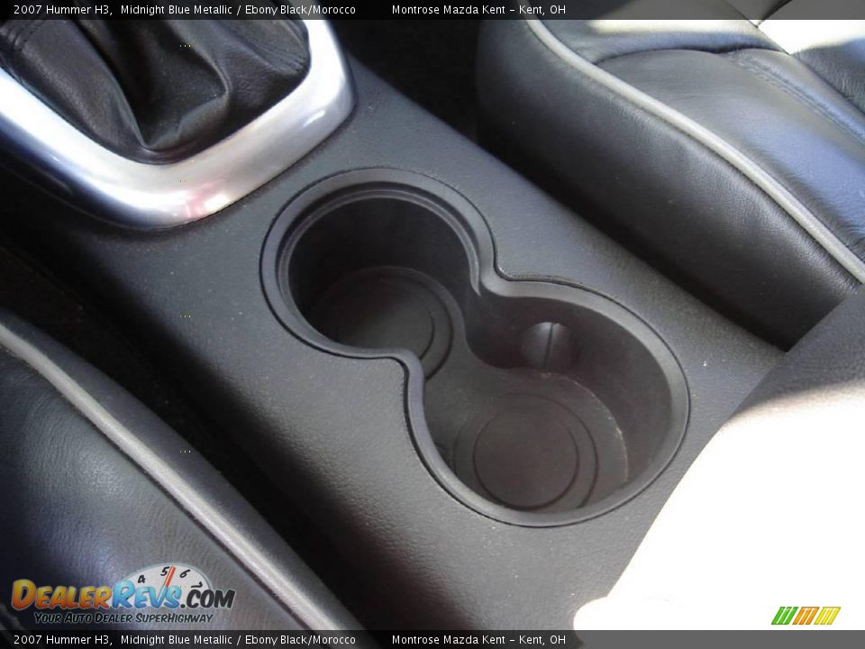 2007 Hummer H3 Midnight Blue Metallic / Ebony Black/Morocco Photo #32