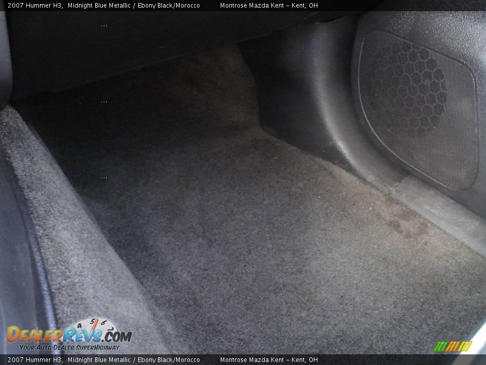 2007 Hummer H3 Midnight Blue Metallic / Ebony Black/Morocco Photo #33