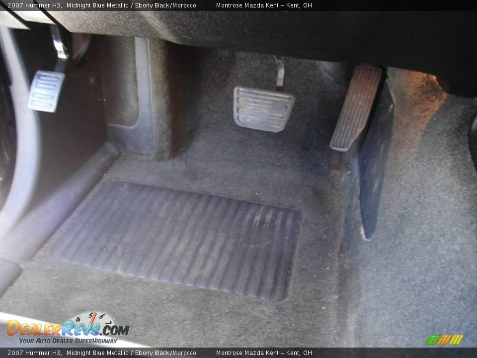 2007 Hummer H3 Midnight Blue Metallic / Ebony Black/Morocco Photo #34