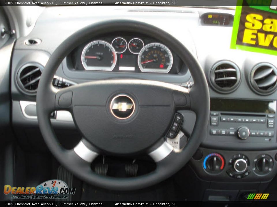 2009 Chevrolet Aveo Aveo5 LT Summer Yellow / Charcoal Photo #6