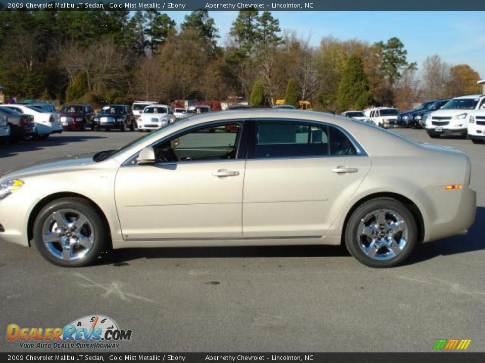 2009 Chevrolet Malibu LT Sedan Gold Mist Metallic / Ebony Photo #3