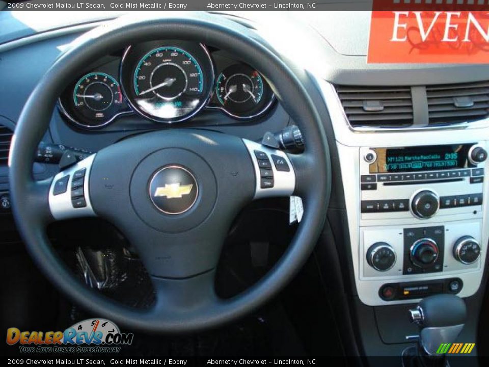 2009 Chevrolet Malibu LT Sedan Gold Mist Metallic / Ebony Photo #6