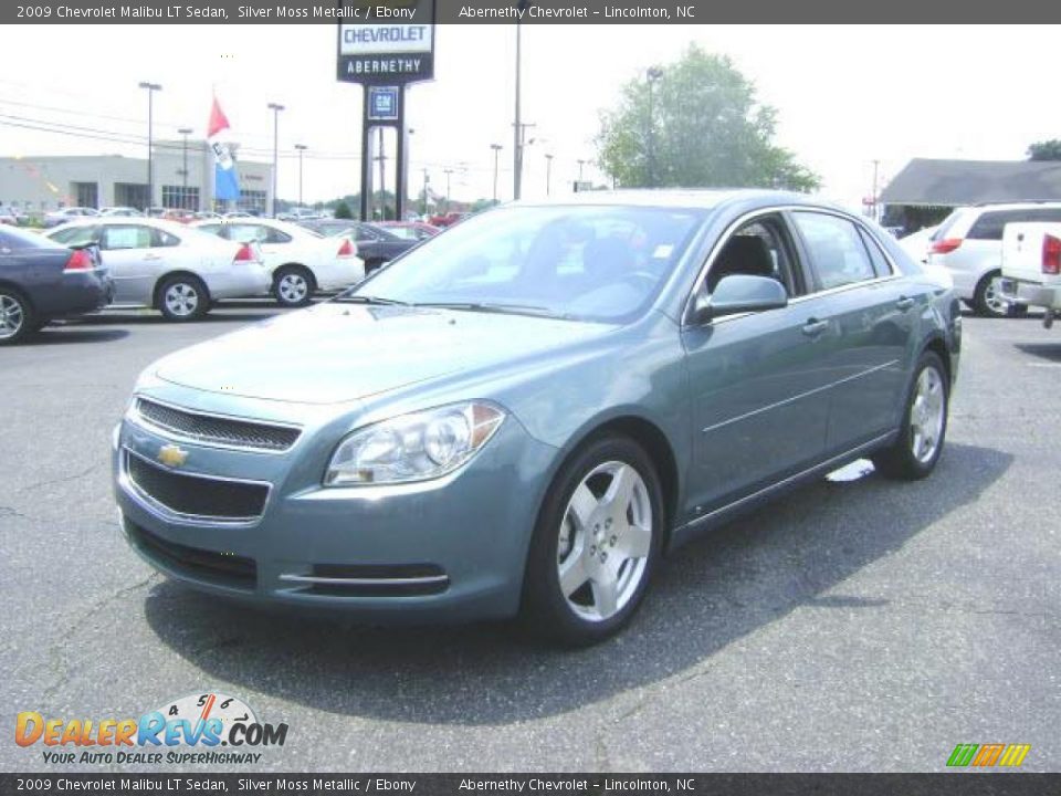 2009 Chevrolet Malibu LT Sedan Silver Moss Metallic / Ebony Photo #1