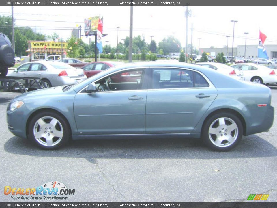 2009 Chevrolet Malibu LT Sedan Silver Moss Metallic / Ebony Photo #3