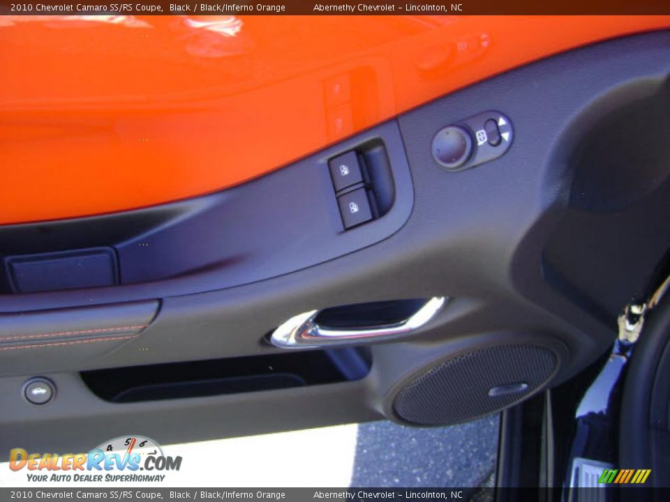 2010 Chevrolet Camaro SS/RS Coupe Black / Black/Inferno Orange Photo #8