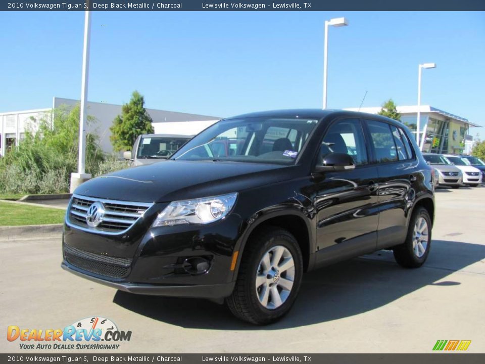 2010 Volkswagen Tiguan S Deep Black Metallic / Charcoal Photo #1