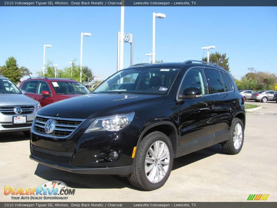 2010 Volkswagen Tiguan SEL 4Motion Deep Black Metallic / Charcoal Photo #1