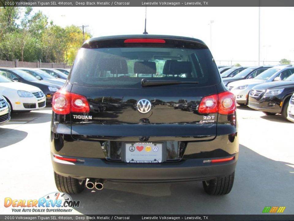 2010 Volkswagen Tiguan SEL 4Motion Deep Black Metallic / Charcoal Photo #2