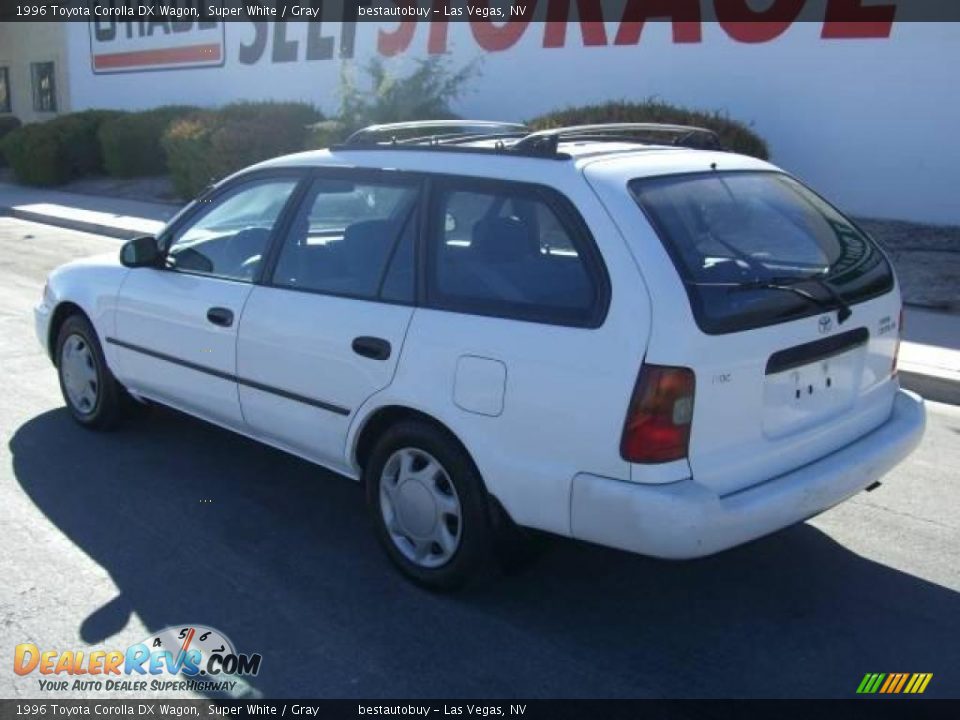 1996 Toyota Corolla DX Wagon Super White / Gray Photo #7